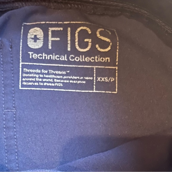 Figs Zamora Jogger Ladies Scrub Pants-Navy XXS/P - Picture 2 of 3